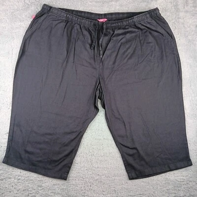 Pantalones Cortos Mujer Mujer 38W Negro Calce Clásico Elastizados Tiro Alto Cordón Foto 1 de 4