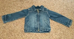 Retro OshKosh B'gosh Unisex Kids Size 4T Jean Denim Jacket - Picture 1 of 7