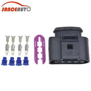 New 4 Pin Ignition Coil Connector Harness Repair Kit for 00-09 Audi VW 1J0973724 - Picture 1 of 8