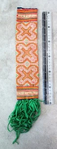 Textil bordado de algodón y seda hecho a mano de la tribu Hmong Hill de colección - Imagen 1 de 2
