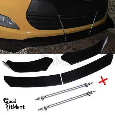 For Pontiac Grand Prix 97-08 Front Bumper Lip Spoiler Splitter With Strut Rod - Image 1 of 4