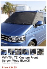 VW T5/6 Window Cover/wrap - New/unused