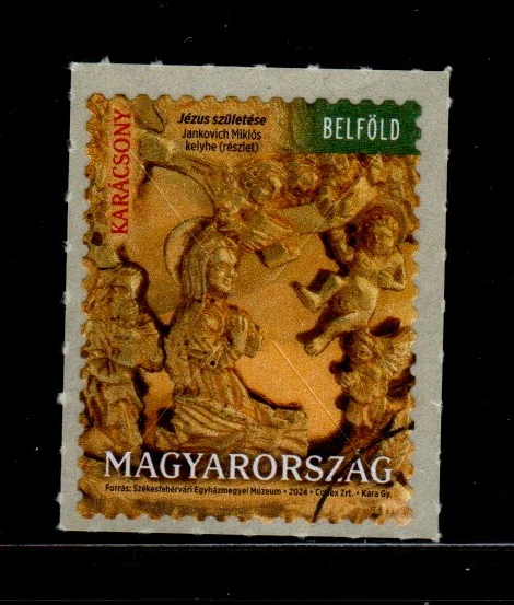 HUNGARY SPECIMEN  2024 - Christmas - Angels / Self adhesive stamp - Image 1 of 1