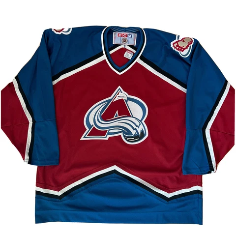 Colorado Avalanche Jersey XL Maroon NHL Hockey CCM Stanley Cup Champions Cover