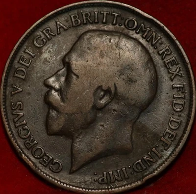 1918 Great Britain One Penny Foreign Coin - Image 1 of 2