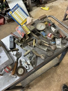 Old Vintage JUNK DRAWER Knives Lot Brass - Picture 1 of 9