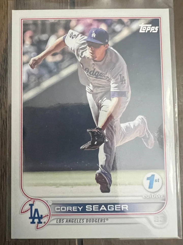 Corey Seager 2022 Topps Los Angeles Dodgers 1st EDITION Texas Rangers - Image 1 of 1