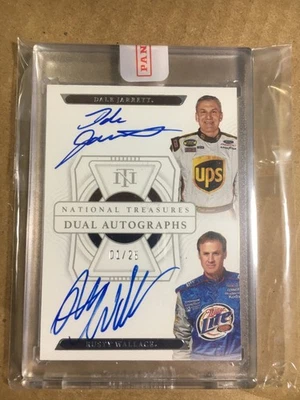 2022 National Treasures Dual Silver 1/25 Rusty Wallace /Dale Jarrett DUAL Auto - Image 1 of 3