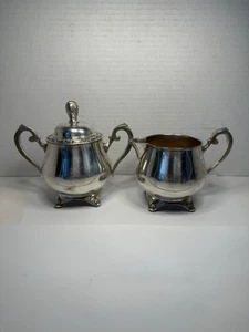 Oneida Silversmiths Creamer Suger Set Stunning Georgian Style - Picture 1 of 8