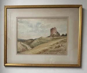 Large Original Antique Scottish Impressionist Watercolour Painting By John Blair - Picture 1 of 7