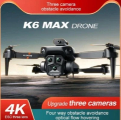 Радиоуправляемый дрон K6-Max 4K профессиональный с тремя камерами и множеством функций - Изображение 1 из 4