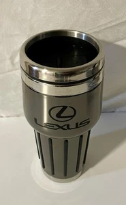 LEXUS Travel Mug Stainless Steel Coffee Tumbler 14oz w/ Cup Holder Size Base - Picture 1 of 7