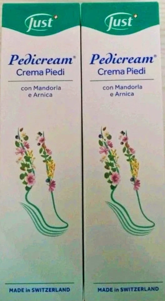  Just Crema Piedi Pedicream 2 Pz  100ml Idratante Emolliente Con Arnica  - Immagine 1 di 1