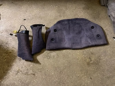 GENUINE PORSCHE 97-04 986 BOXSTER BLUE ENGINE CARPET COVER / B PILLAR TRIM COVER - Image 1 of 3