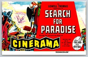 Postal de la película "Search for Paradise" Warner Hollywood Theatre, Hollywood, CA - Imagen 1 de 2