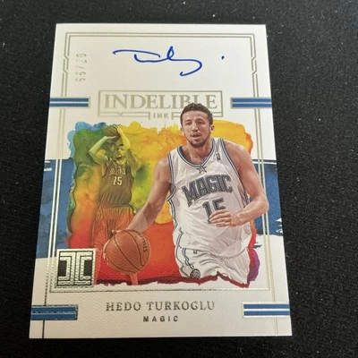 2022-23 Impeccable Hedo Turkoglu Indelible Ink Auto #07/99 Magic - Image 1 of 2