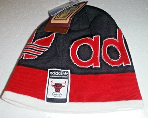 Cappello berretto Chicago Bulls NBA maglia senza polsini adulto nuovo di Adidas Hardwood Classics - Foto 1 di 3