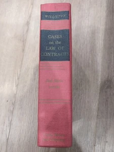 Cases on The Law Of Contracts By Samuel Williston Sixth Ed 1954 Very Good Cond! - Picture 1 of 3