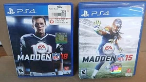 MADDEN NFL 15 & 18 (Sony PlayStation 4, 2014- 2017 PS4! Lot Of 2 - Picture 1 of 4