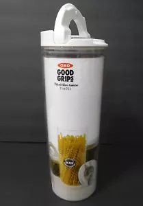 "GLASS" OXO GOOD GRIPS ~ 2.5 qt / 2.3 L FLIPLOCK CANISTER storage jar container - Picture 1 of 10