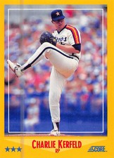 Charlie Kerfeld 1988 Score 479  Houston Astros  Baseball Card