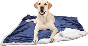 Large Dog Blanket, Super Soft Fluffy Sherpa Fleece Dog Couch Blankets and Throws - Picture 1 of 12