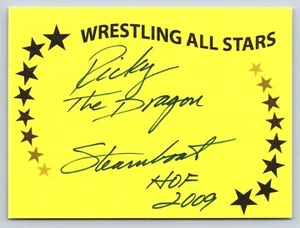 Ricky Steamboat Authentic Autographed Wrestling All Stars 3x4 Signature Card - Picture 1 of 1
