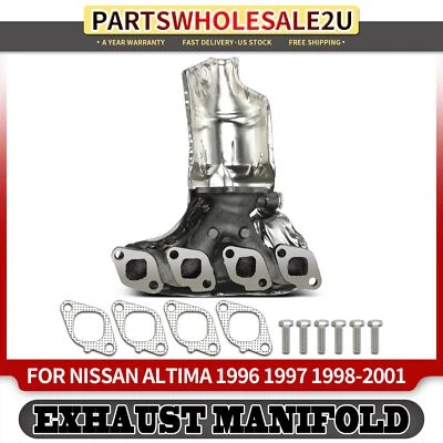 Colector de escape LH con junta para Nissan Altima 1996 1997 1998-2001 desde 2/96 Foto 1 de 4