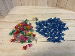 Vintage Large Lot 156 Christmas Tree Light Covers Flower Reflectors Assorted - Picture 1 of 4