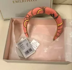 Diadema Emilio Pucci Accesorio Elegante y Vibrante Accesorios para el Cabello Rosa Sin Usar - Imagen 1 de 2