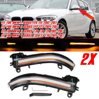 Frecce LED Specchietti Laterali PER BMW SERIE 3 F30 F31 2012-2017 LUCE LED - Immagine 1 di 4