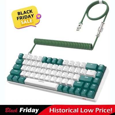 60% mini verkabelte mechanische Gaming Tastatur RGB mit USB C Aviator Set für PC - Bild 1 von 4