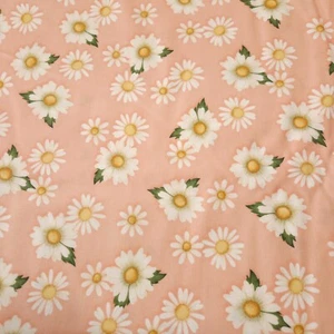 Daisy Garden BTY Angela Anderson Quilting Treasures Floral on Dusty Pink / Coral - Picture 1 of 3