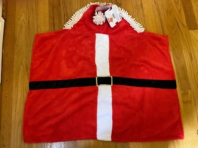 SANTA CLAUS BATHROBE Towel for SM/MEDIUM Dogs- Super Soft- 100% to Pet Shelter - Image 1 of 3