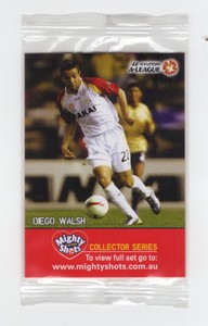 Soccer Bread Card. Mighty Shots Adelaide United #02 Diego Walsh