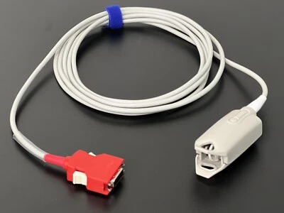 GENETIC Medtronic Lifepak 15 Masimo Red Spo2 Cable Compatible - Same Day Shipping