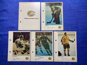 5x CALIFORNIA SEALS 1973 Toronto Sun NHL fotos de hockey Carter, Vadnais, Sheehan - Imagen 1 de 2