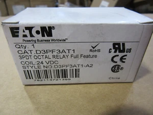 Eaton D3PF3AT1 Relay 3PDT, 24VDC Coil, with LED Light, 11-Pin New in Box - Picture 1 of 4