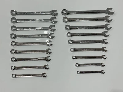 NEW Craftsman USA VA 18pc SAE 1/4"-3/4" & Metric 9mm-17mm Combination Wrench Set - Image 1 of 4