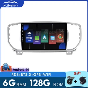 6G+128G Autoradio Android 14 Carplay GPS Navi DAB+ Für KIA Sportage4 KX5 2016-18 - Bild 1 von 22