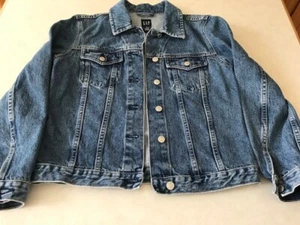 GAP - Jeansjacke Damen - mittelblau - Größe M - 100% Baumwolle - Bild 1 von 6