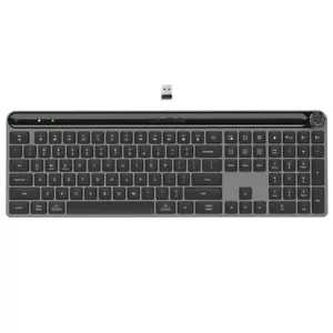 JLab Epic Wireless Keyboard, Black, 108 Keys, Multi-Device, 2.4G/Bluetooth - Picture 1 of 8