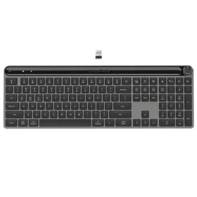 JLab Epic Wireless Keyboard, Black, 108 Keys, Multi-Device, 2.4G/Bluetooth - Image 1 of 4