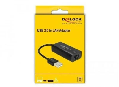 DeLOCK 62595 Adapter USB 2.0 > LAN 10/100 Mb/s - Netzwerkadapter - Bild 1 von 2