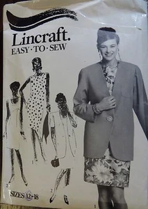 Lindcraft sewing pattern ladies dress & Jacket size 12-18 Unused - Picture 1 of 2