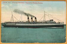 POSTCARD - CPR SS Princess Charlotte - Canadian Pacific Steamer Ship