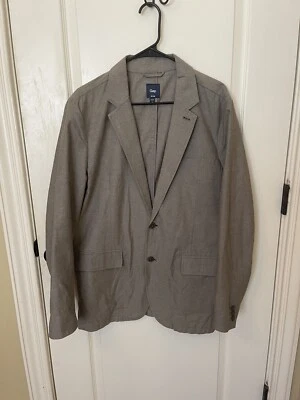 Men’s Gap 100% Cotton Blazer, Khaki, Size Medium.  For The Preppy Look! - Image 1 of 4