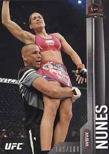 Amanda Nunes 2015 Topps UFC Champions Black Card #126 #d/188 277 269 196 200 207 - Picture 1 of 10