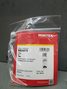 MINTEX MBA875 ACCESSORY KIT PARKING BRAKE SHOES Rear - Picture 1 of 2