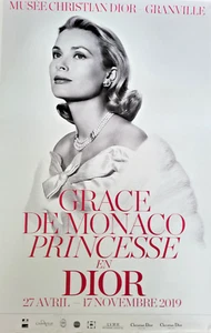 GRACE DE MONACO PRINCESS IN DIOR - ORIGINAL POSTER EXHIBITION - MUSEE DIOR- 2019 - Picture 1 of 8